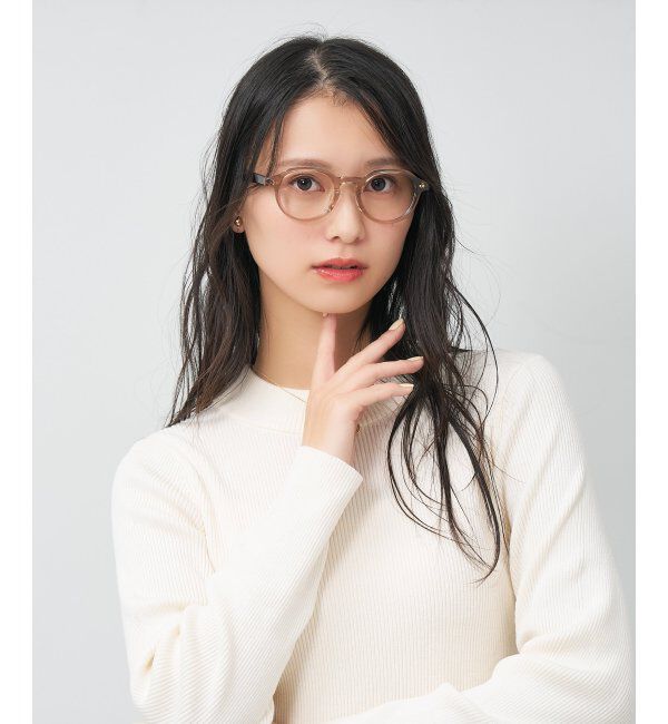  「ボストン型 メガネ | 小さめサイズ 眼鏡 伊達めがね 度付き 度なし Zoff｜CLASSIC レンズ交換券付」|メガネ|ブラウン系その他1