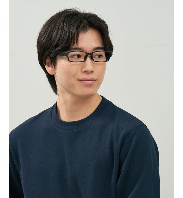  「スクエア型 メガネ | 横長 軽量 眼鏡 伊達めがね 度付き Zoff｜CLASSIC レンズ交換券付」|メガネ|