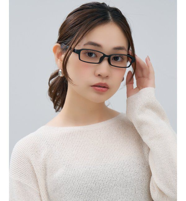  「スクエア型 メガネ | 横長 軽量 眼鏡 伊達めがね 度付き Zoff｜CLASSIC レンズ交換券付」|メガネ|