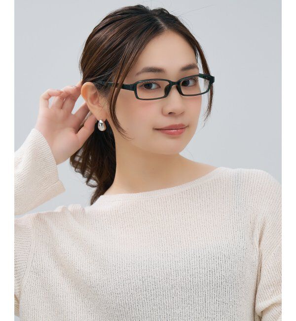  「スクエア型 メガネ | 横長 軽量 眼鏡 伊達めがね 度付き Zoff｜CLASSIC レンズ交換券付」|メガネ|