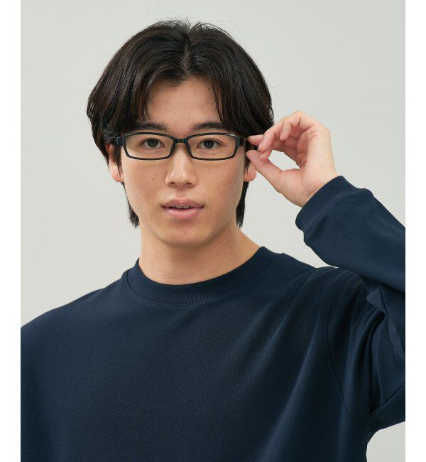  「スクエア型 メガネ | 横長 軽量 眼鏡 伊達めがね 度付き Zoff｜CLASSIC レンズ交換券付」|メガネ|