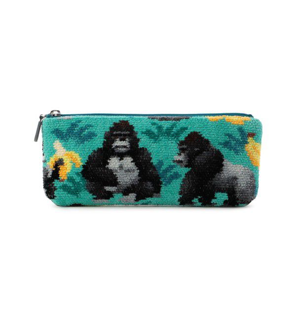 LOVERARY BY FEILER「ウッホッホゴリラ　ペンケース　L/UHGー243016」|ポーチ|ミディアムグリーン