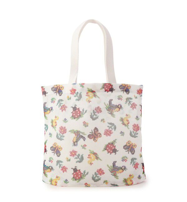 FEILER「ハイジ　メッシュバッグ　HEMP-241332」|トートバッグ|ホワイト