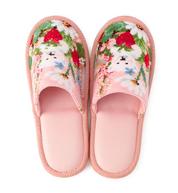 FEILER「ハブアワンダフルデイ！　スリッパ　HWD-241492」|ルームシューズ|ペールピンク