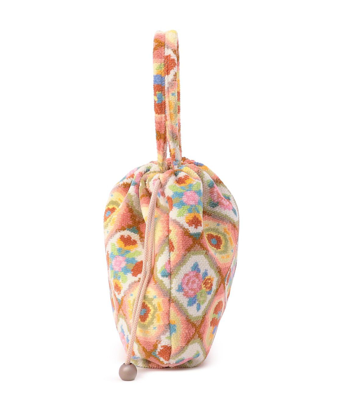 LOVERARY BY FEILER「オトメチックタイル　巾着バッグ　L/OMT-257329」|トートバッグ|