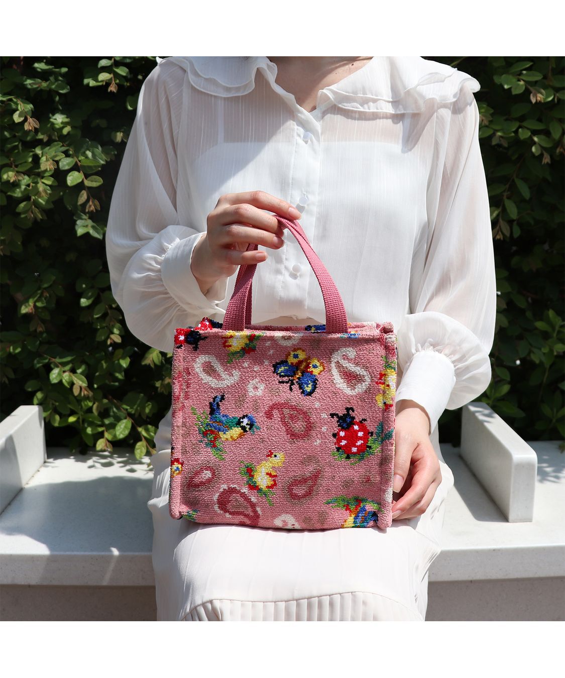 FEILER「ハイジペイズリー　スクエアバッグ　HPY-257006」|トートバッグ|