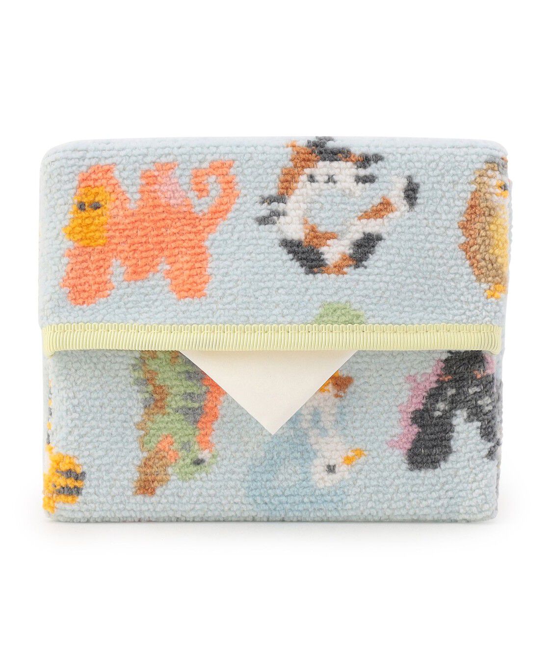 LOVERARY BY FEILER「エービーシーズー　ティッシュポーチ　L/ABC-257109」|ポーチ|ペールブルー