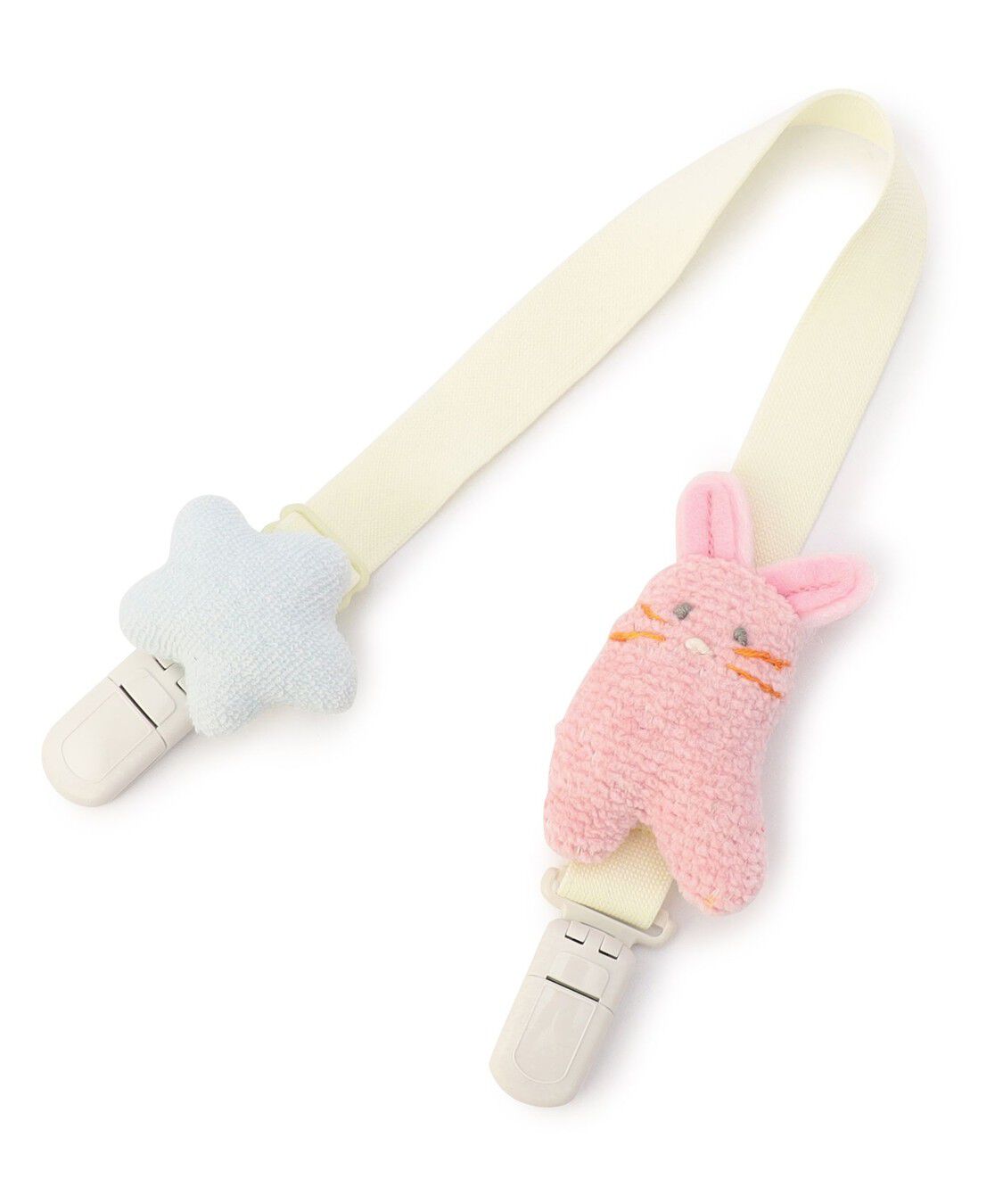 LOVERARY BY FEILER「エービーシーズー　うさぎ型スタイクリップ　L/ABC-257121」|その他ベビー用品|ペールピンク