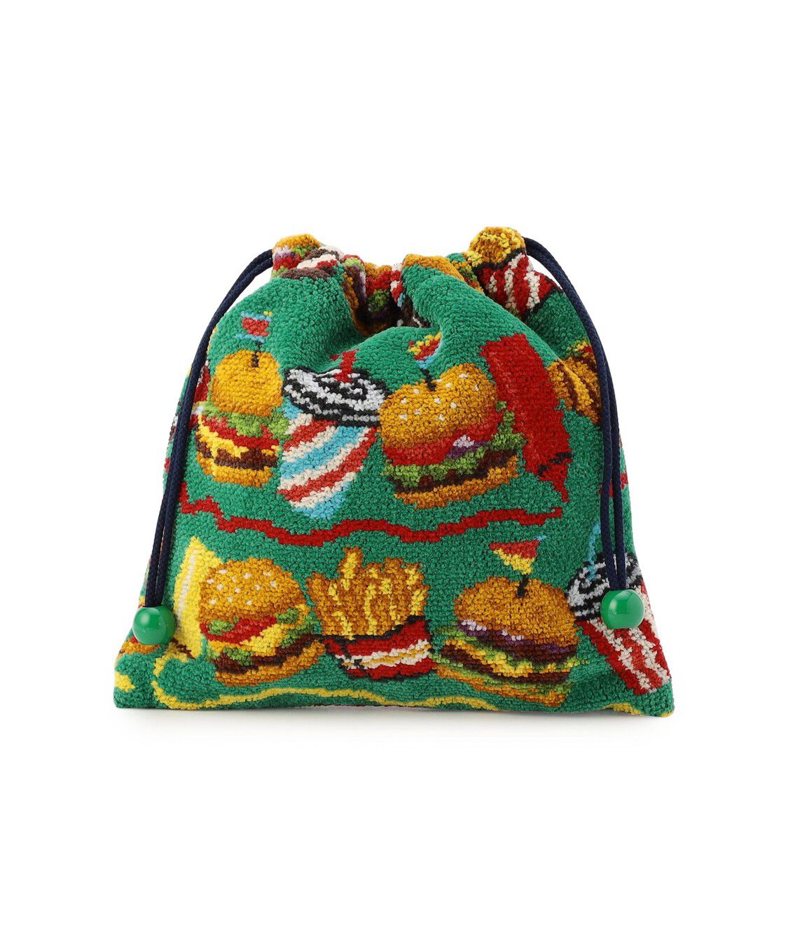 LOVERARY BY FEILER「バーガーショップ　巾着　L/BUR-257127」|ポーチ|グリーン