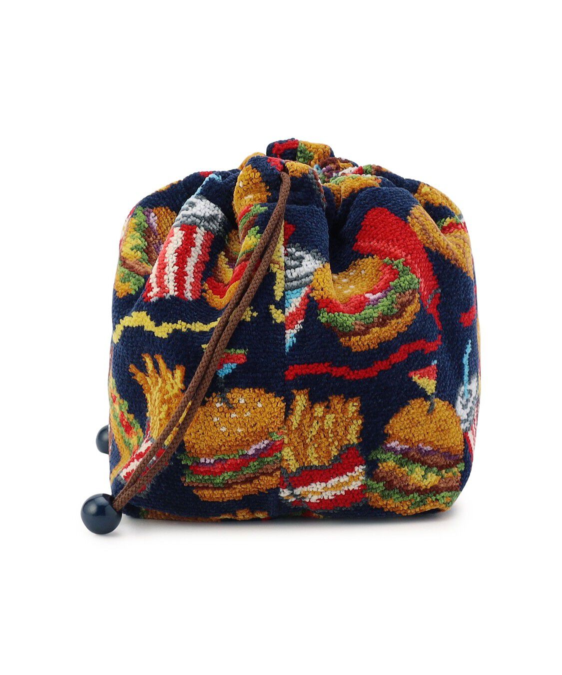 LOVERARY BY FEILER「バーガーショップ　マチ付き巾着　L/BUR-257129」|ポーチ|