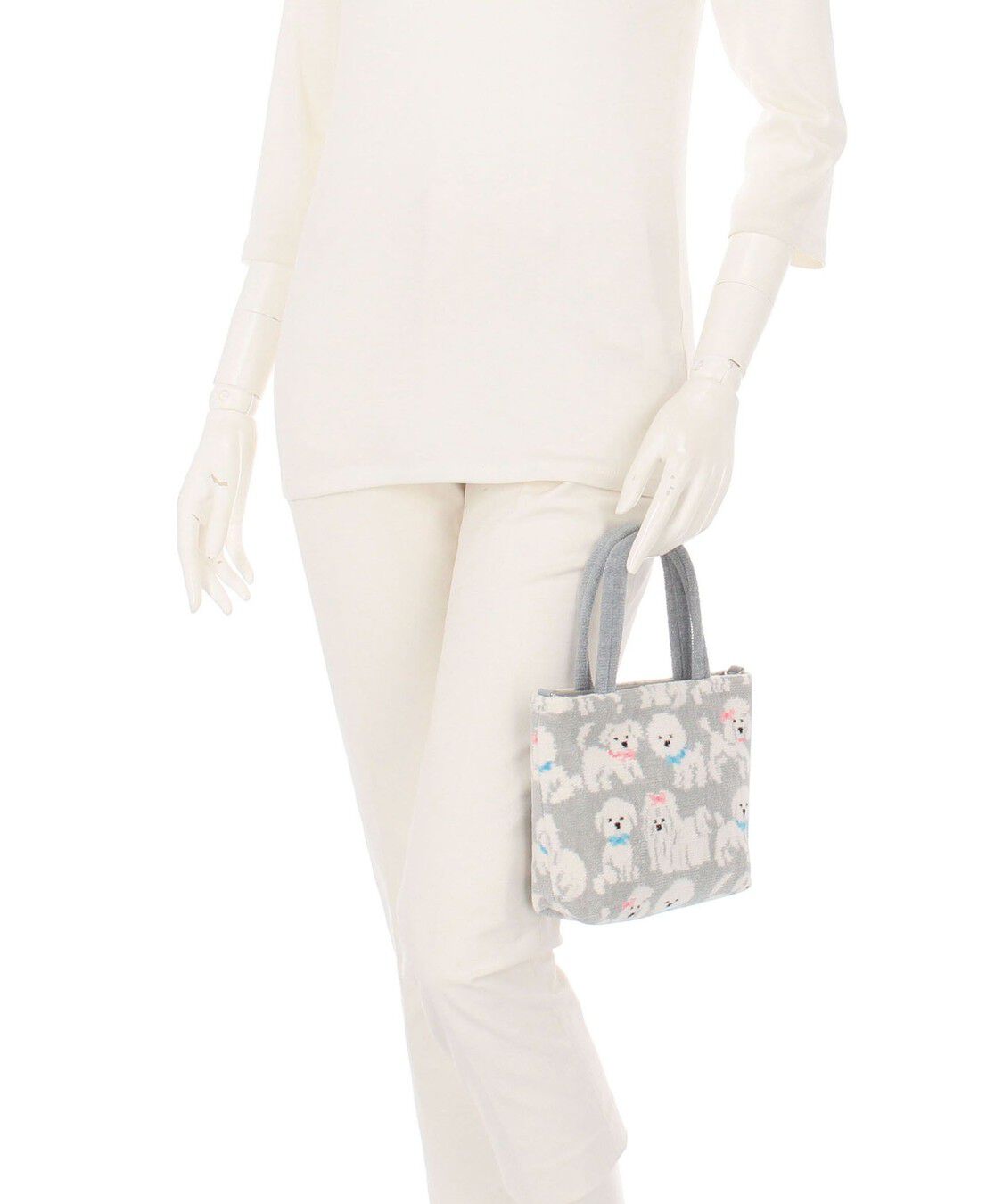 LOVERARY BY FEILER「モフモフワンチャン　バッグ　L/MWC-257369」|トートバッグ|