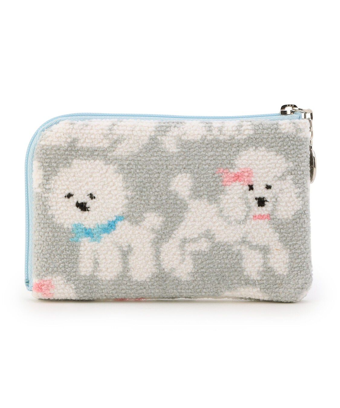 LOVERARY BY FEILER「モフモフワンチャン　L字ポーチ　L/MWC-257362」|ポーチ|