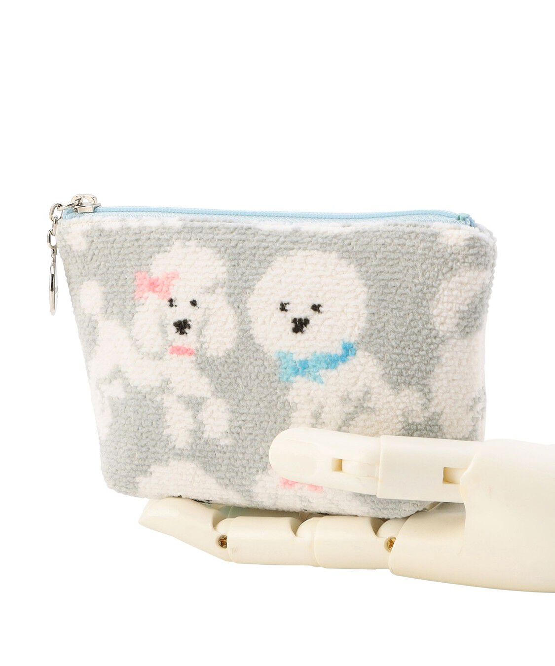 LOVERARY BY FEILER「モフモフワンチャン　舟型ポーチS　L/MWC-257363」|ポーチ|