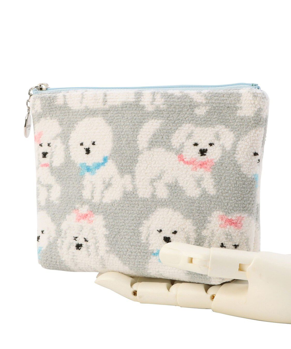 LOVERARY BY FEILER「モフモフワンチャン　舟型ポーチM　L/MWC-257365」|ポーチ|