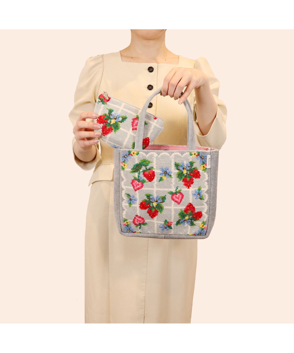FEILER「ストロベリーフィールドプティ　ミニバッグ　SFP-257236」|トートバッグ|