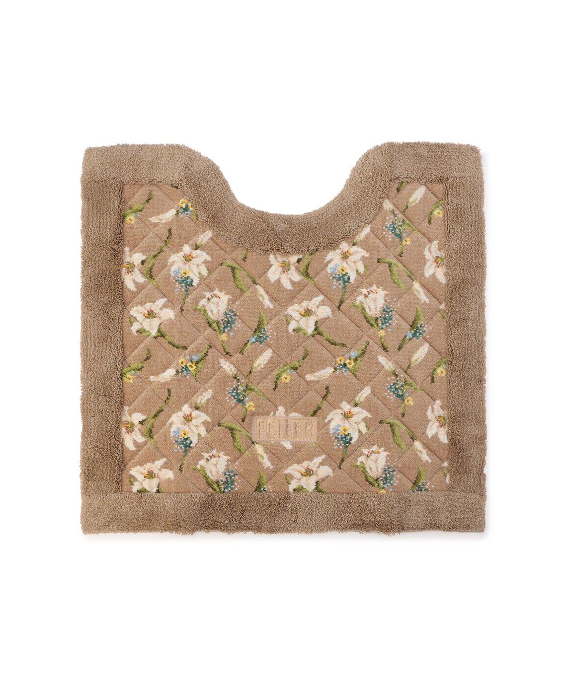 FEILER「リリーリリー　トイレマット　LLY-257270」|トイレタリー・ランドリーグッズ|ベージュ