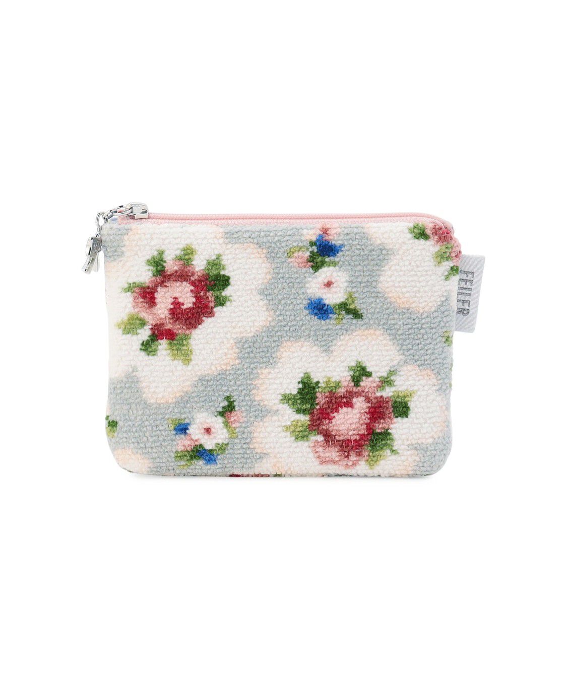 FEILER「ローズカンタービレ　ティッシュポーチ　RCB-260192」|ポーチ|シルバーグレー