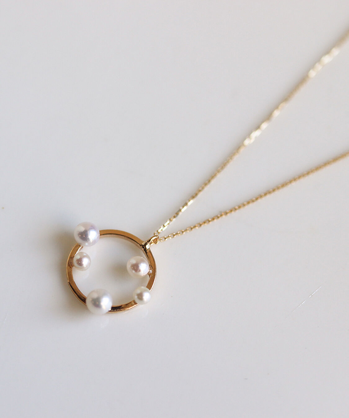  「パール リリー サークル ネックレス| K10YG〈2026 Spring Collection〉」|ネックレス|