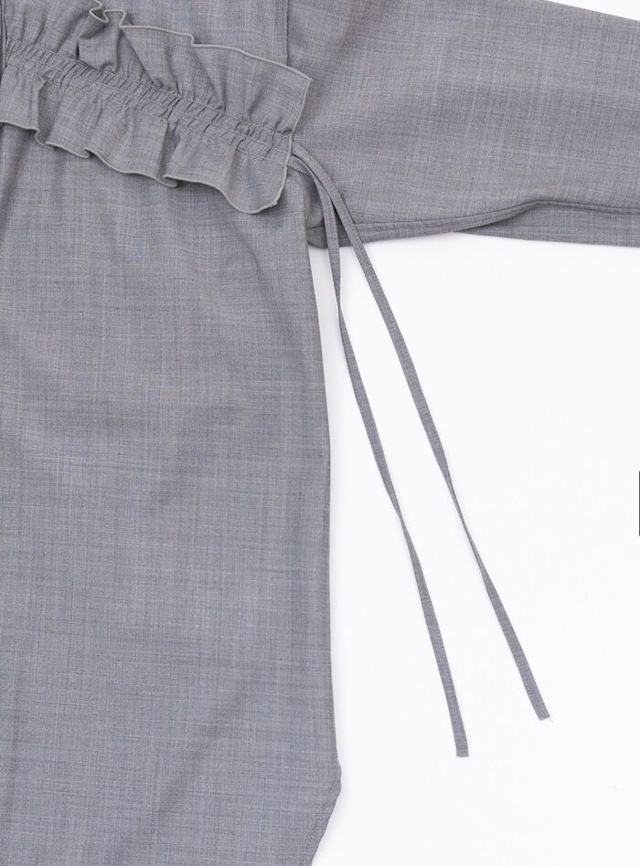 BACKYARD FAMILY「MIND マインド フリル ブラウス 長袖 通販 フリルブラウス 長袖ブラウス 長袖シャツ シャツ」|シャツ・ブラウス|