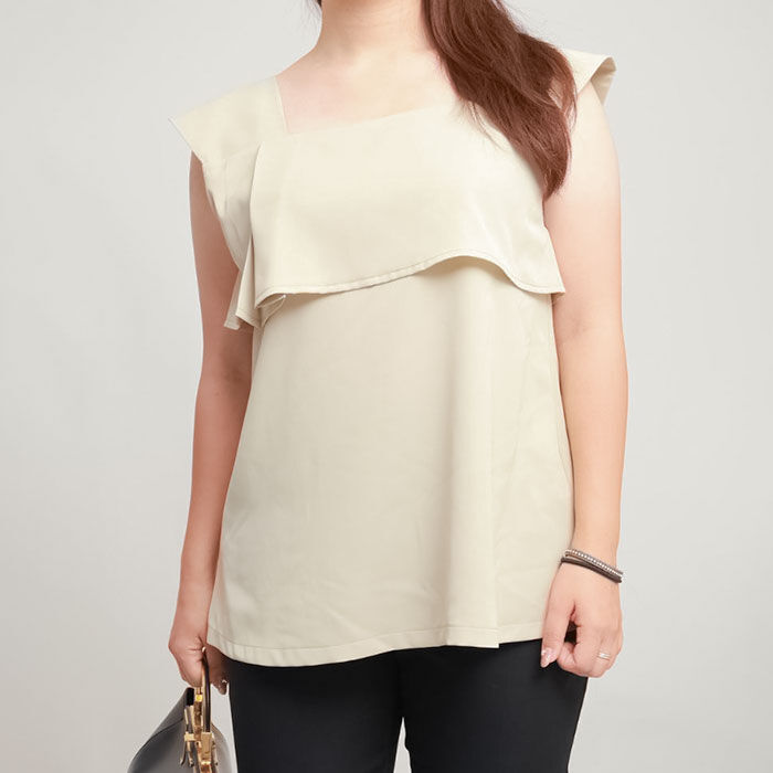 BACKYARD FAMILY「ブラウス レディース スクエアネック 通販 夏 ノースリーブ シャツ レディースシャツ」|シャツ・ブラウス|