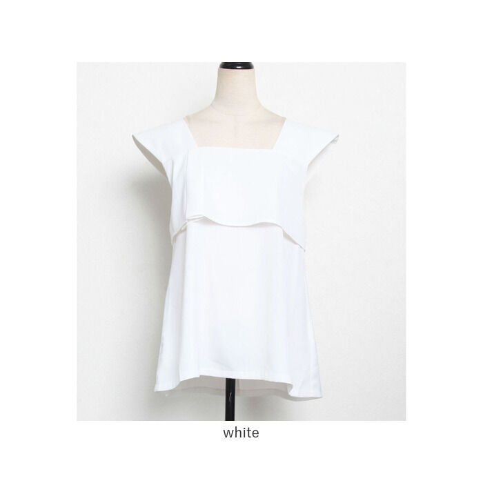 BACKYARD FAMILY「ブラウス レディース スクエアネック 通販 夏 ノースリーブ シャツ レディースシャツ」|シャツ・ブラウス|