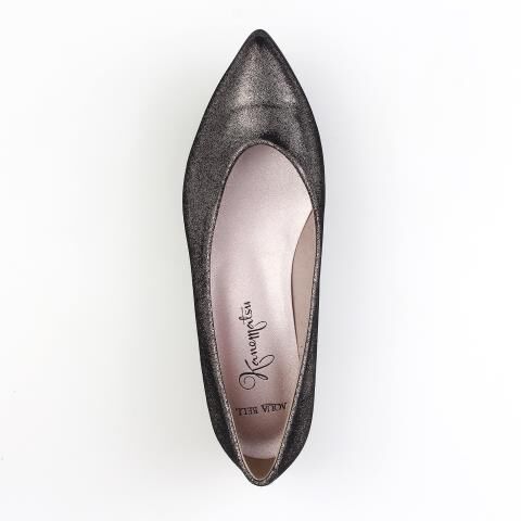 銀座かねまつ「LSDW2371METETN 【防水】【本革】アクアベルフラットシューティー」|パンプス|