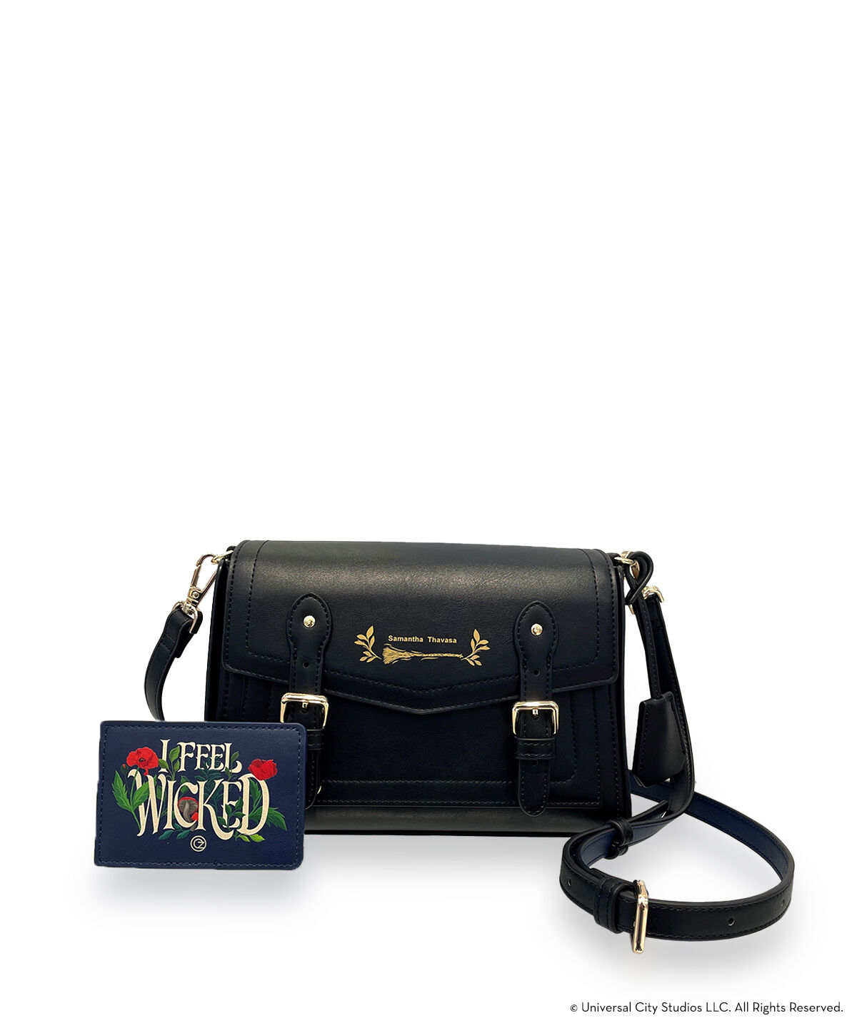 Samantha Thavasa「WICKEDコレクション ショルダーバッグ（エルファバ）」|ショルダー・メッセンジャー|ブラック