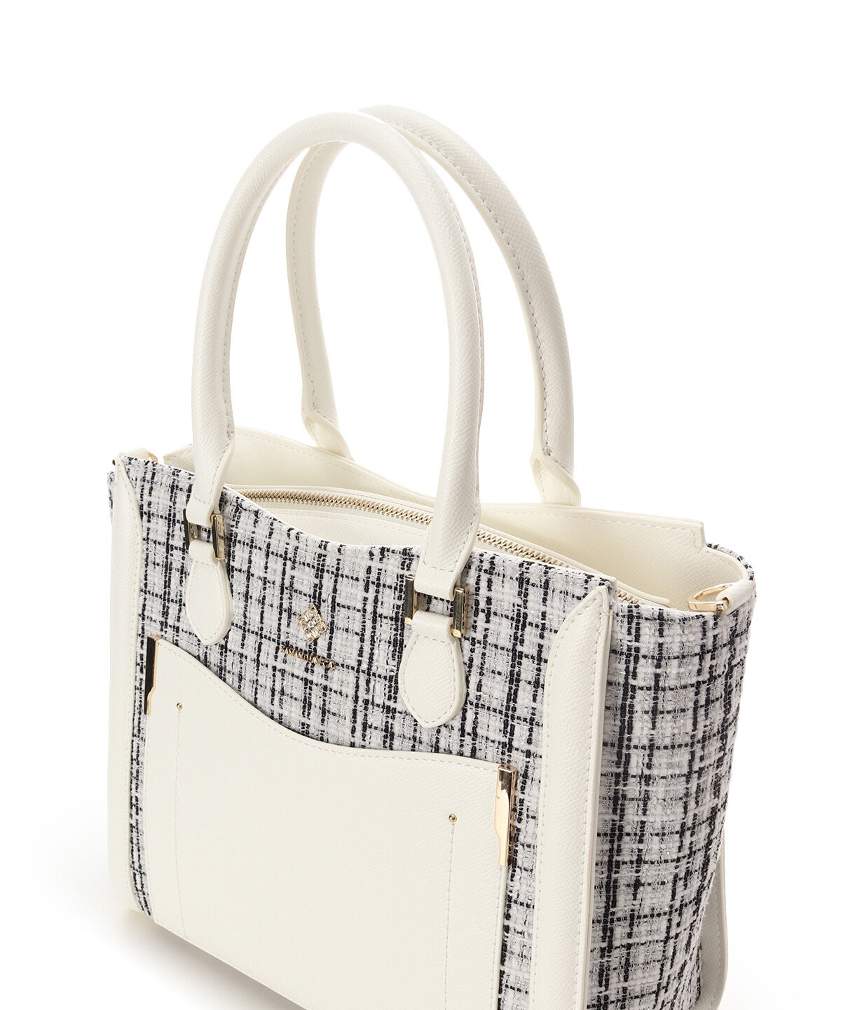 Samantha Vega「新色ツイードダイヤカットハンドバッグ」|ハンドバッグ|