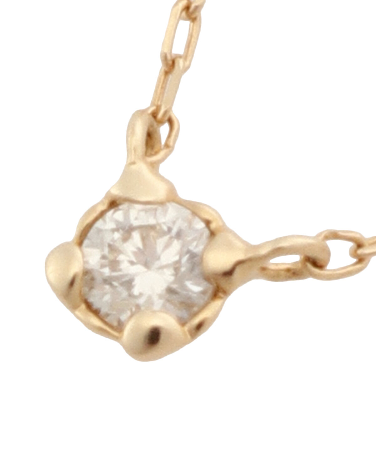 Samantha Tiara「K18 YG 一粒ダイヤモンドネックレス(小)」|ネックレス|