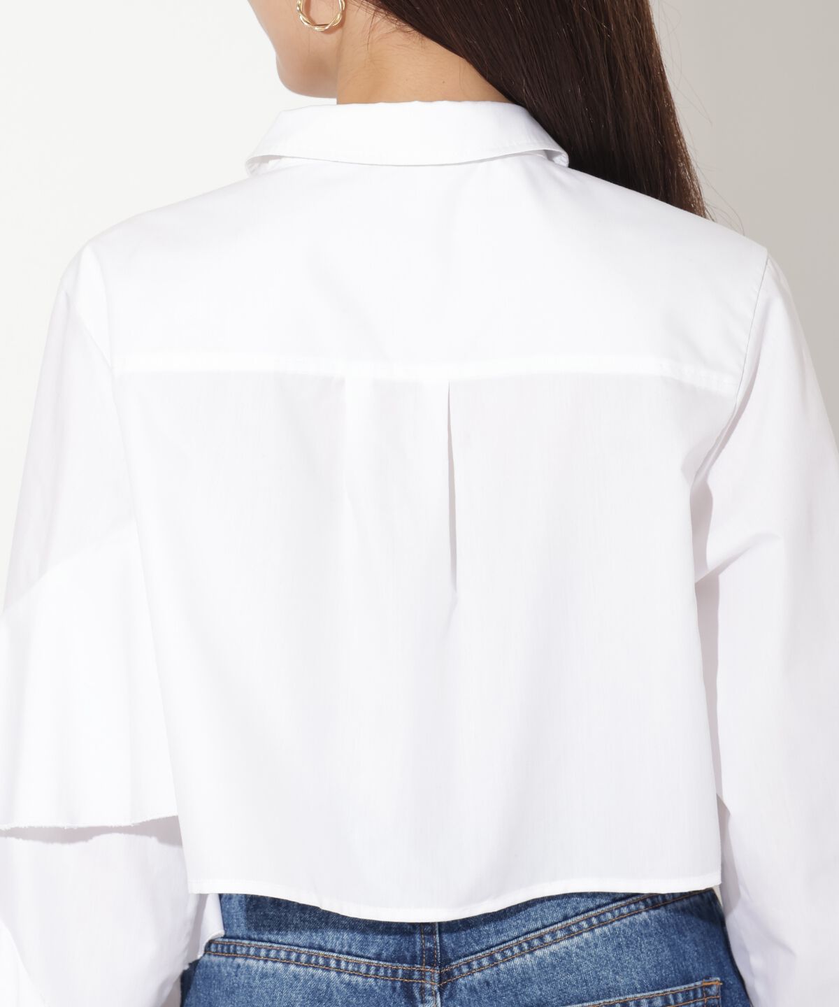 アンドクチュール「アシメ袖フリルシャツブラウス」|シャツ・ブラウス|