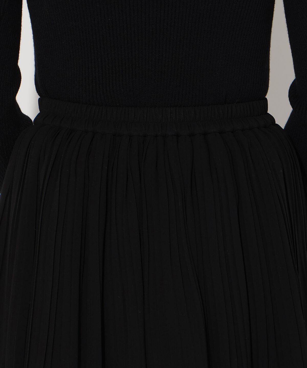 アンドクチュール「ティアードプリーツスカート」|フレア|