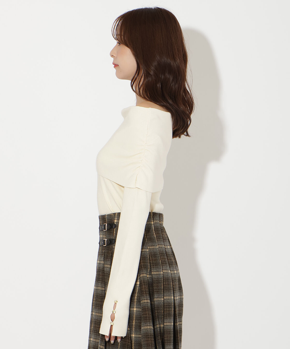 アンドクチュール「オフショルプルオーバー」|ニット・セーター|