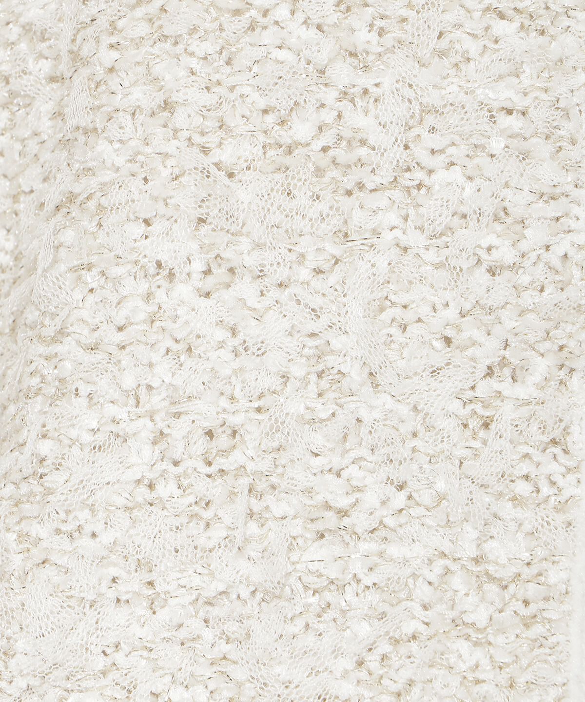 アンドクチュール「ラメ入りツイード調ニットカーディガン」|カーディガン|