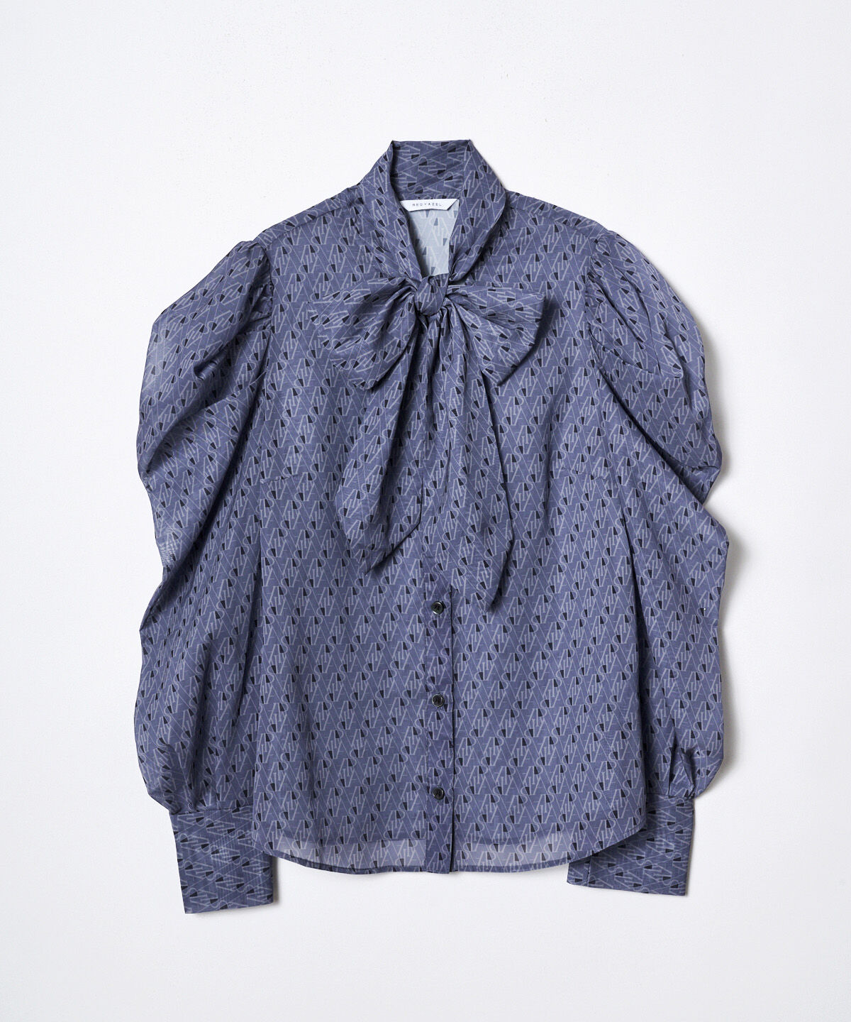 REDYAZEL「モノグラムプリントボウタイブラウス」|シャツ・ブラウス|