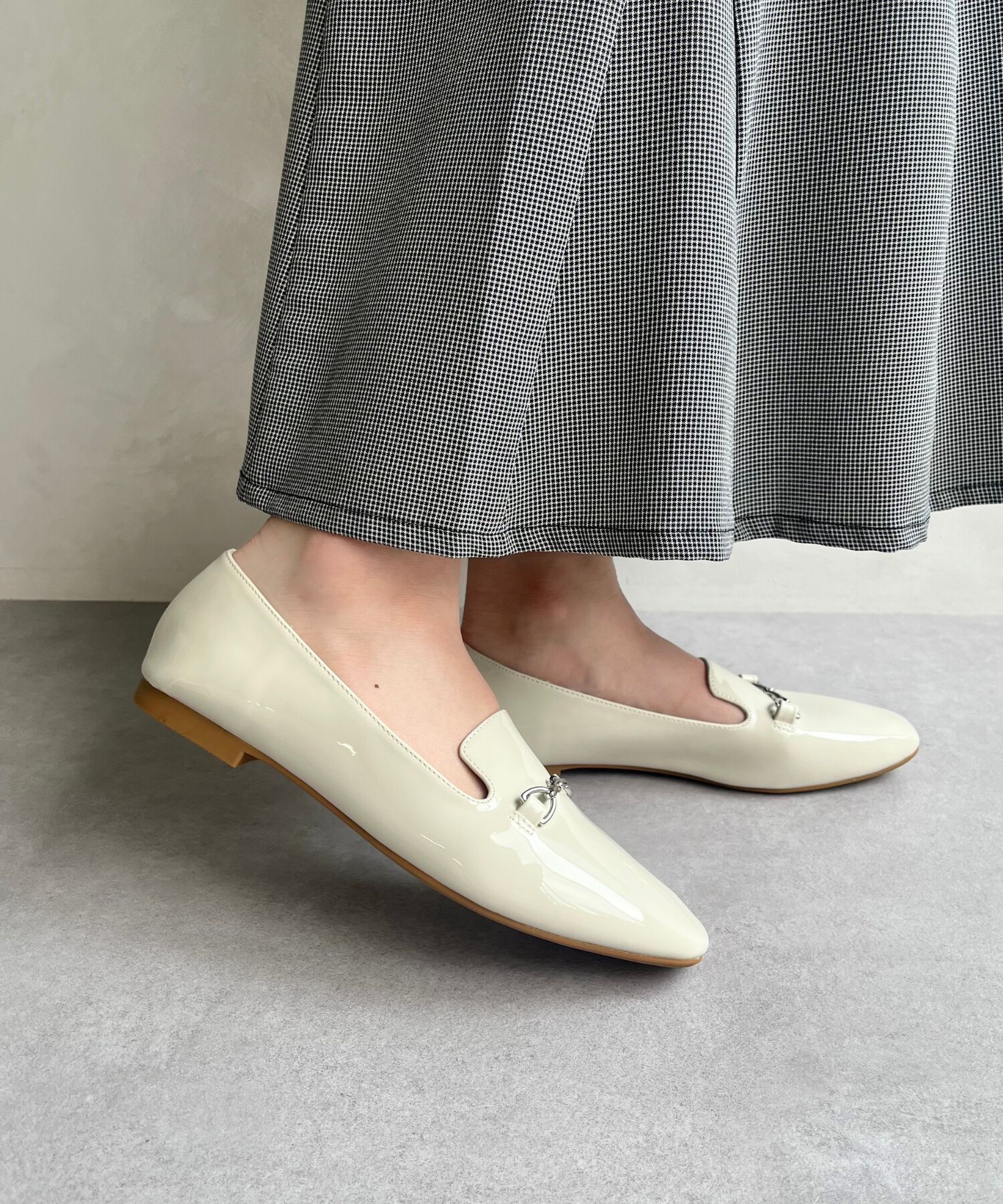 ORiental TRaffic「【WEB限定】 晴雨兼用 ビット ローファー /55106 レイン フラット 柔らかい」|パンプス|