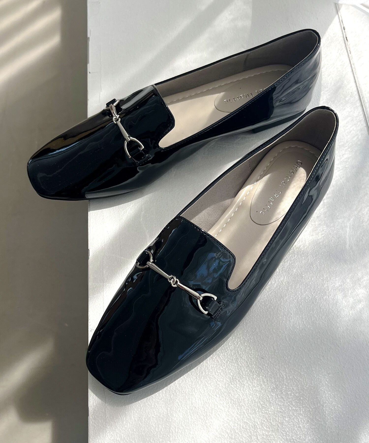 ORiental TRaffic「【WEB限定】 晴雨兼用 ビット ローファー /55106 レイン フラット 柔らかい」|パンプス|