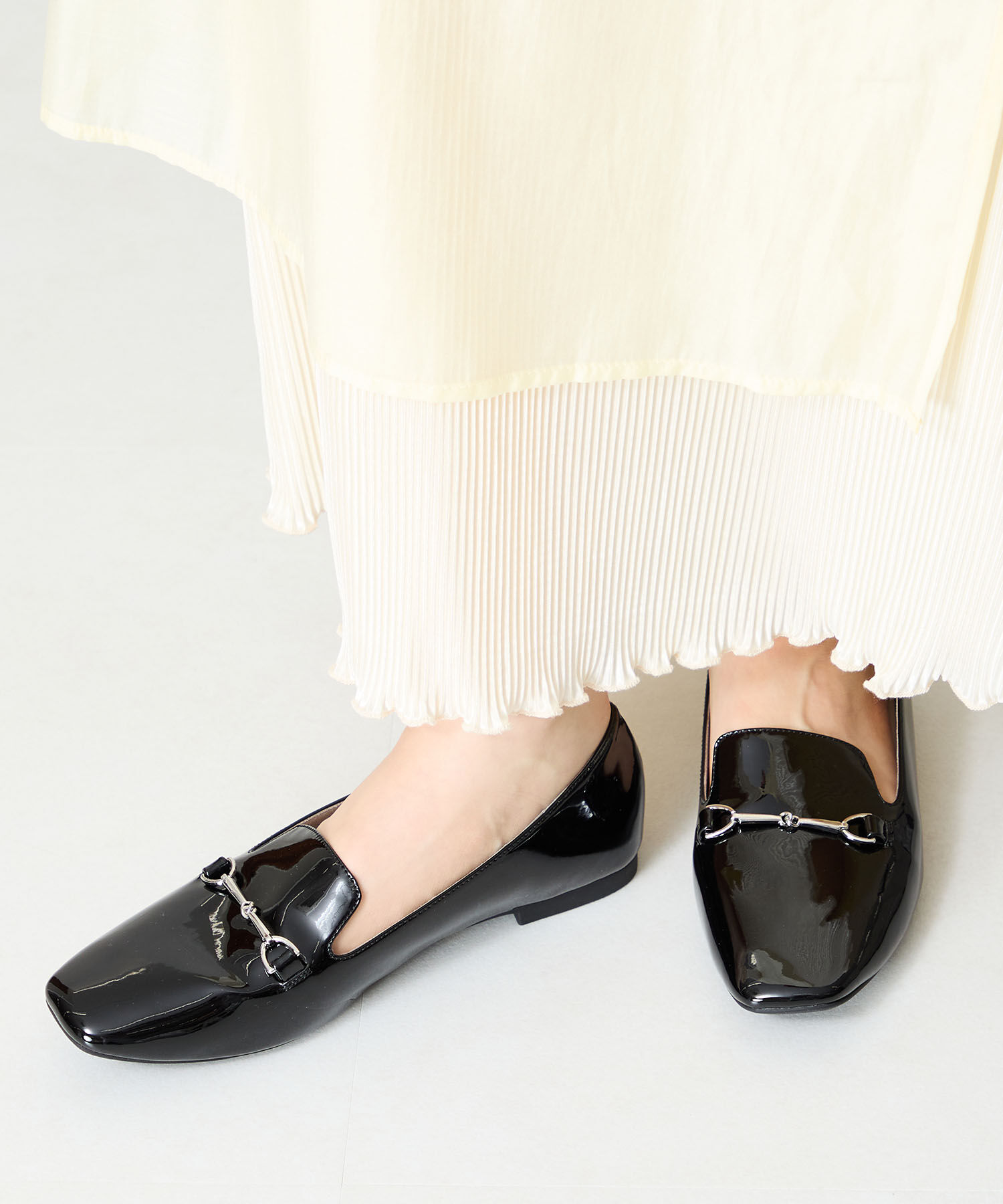 ORiental TRaffic「【WEB限定】 晴雨兼用 ビット ローファー /55106 レイン フラット 柔らかい」|パンプス|