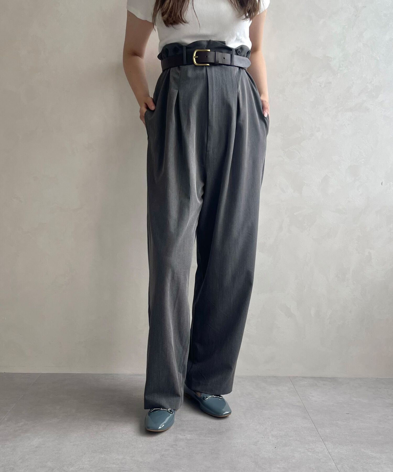 ORiental TRaffic「【WEB限定】 晴雨兼用 ビット ローファー /55106 レイン フラット 柔らかい」|パンプス|