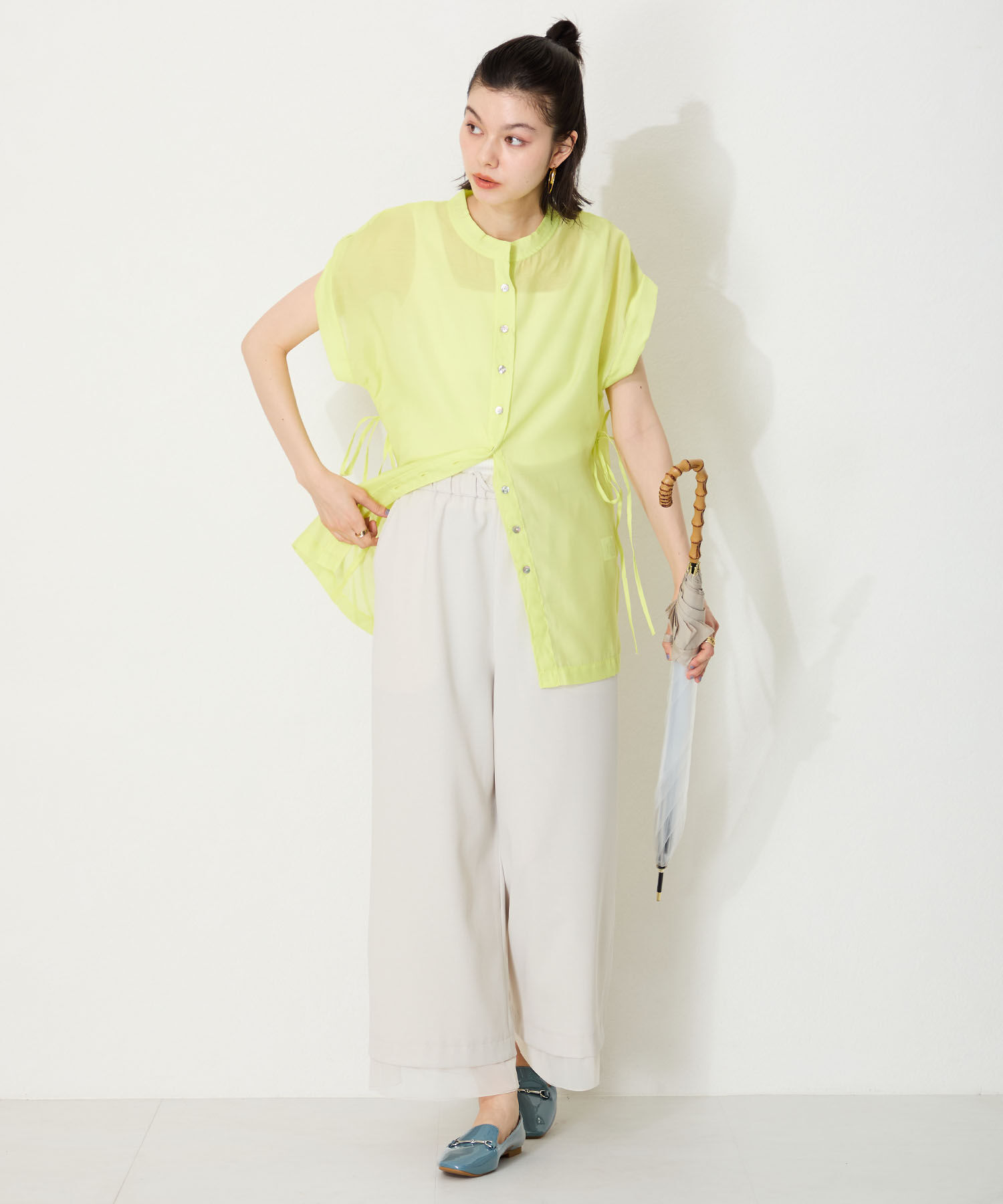 ORiental TRaffic「【WEB限定】 晴雨兼用 ビット ローファー /55106 レイン フラット 柔らかい」|パンプス|