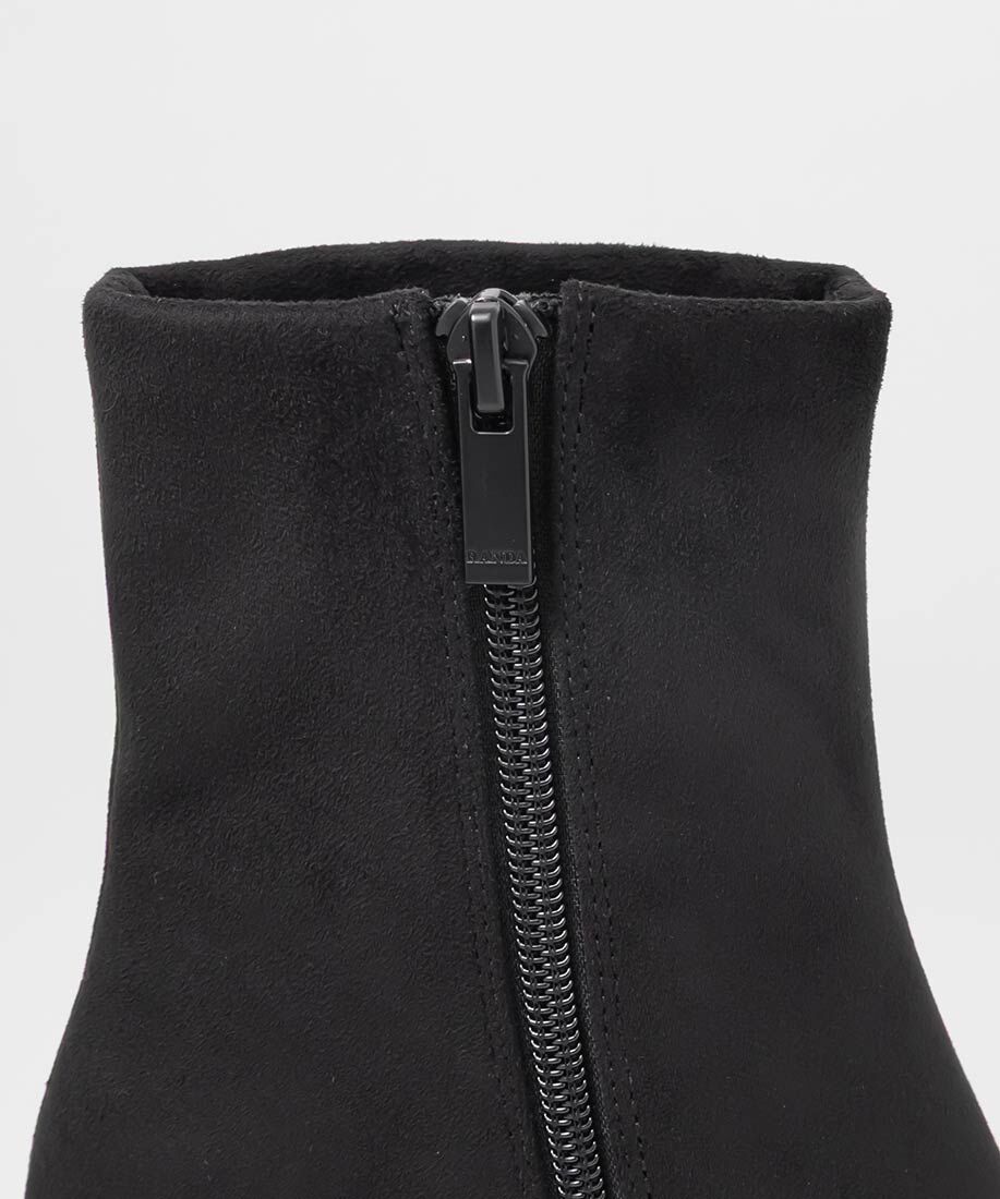  「晴雨兼用 チャンキーヒールベーシックショートブーツ」|ショートブーツ|