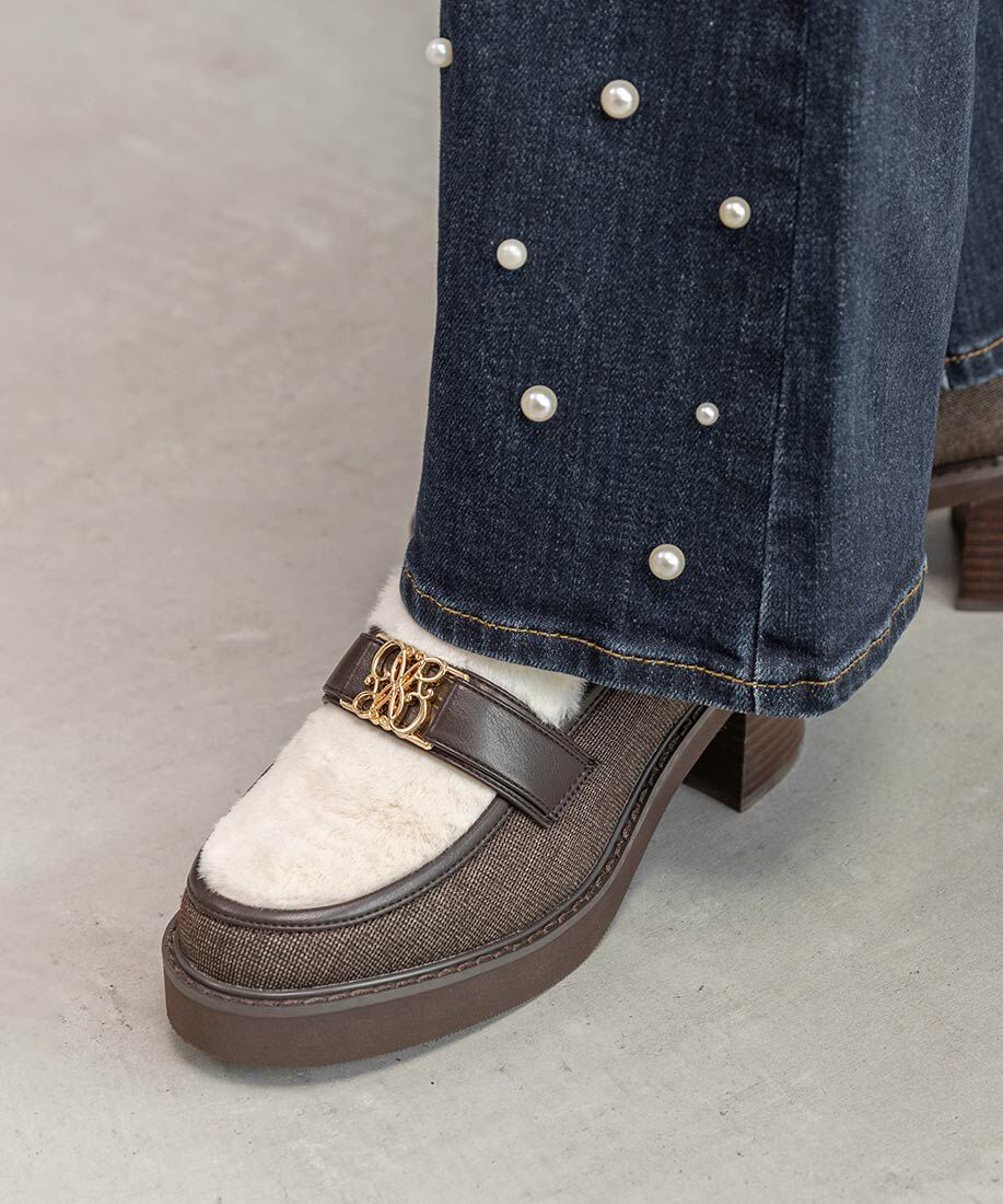  「モノグラムベルトボリュームローファー」|ローファー|