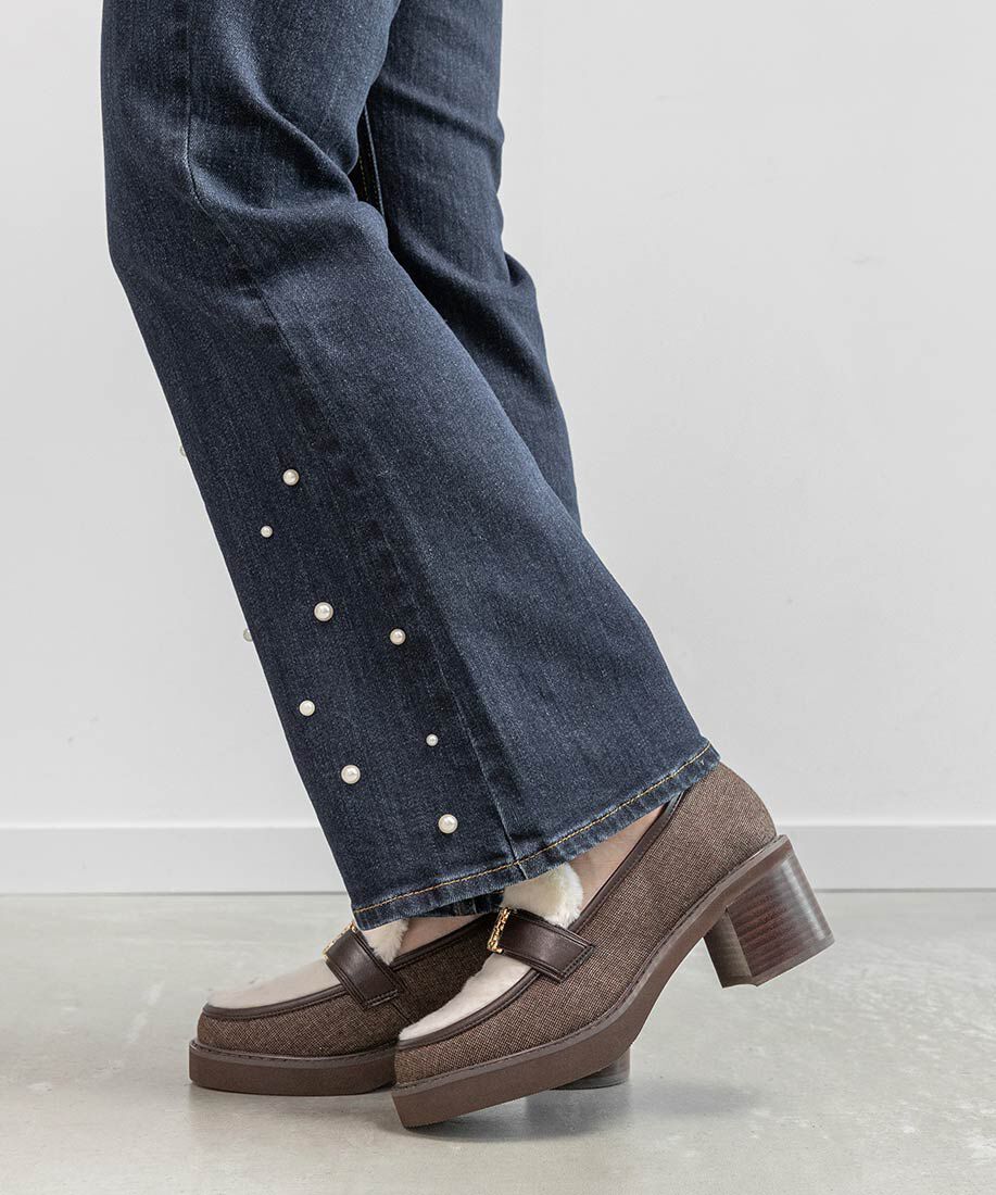  「モノグラムベルトボリュームローファー」|ローファー|