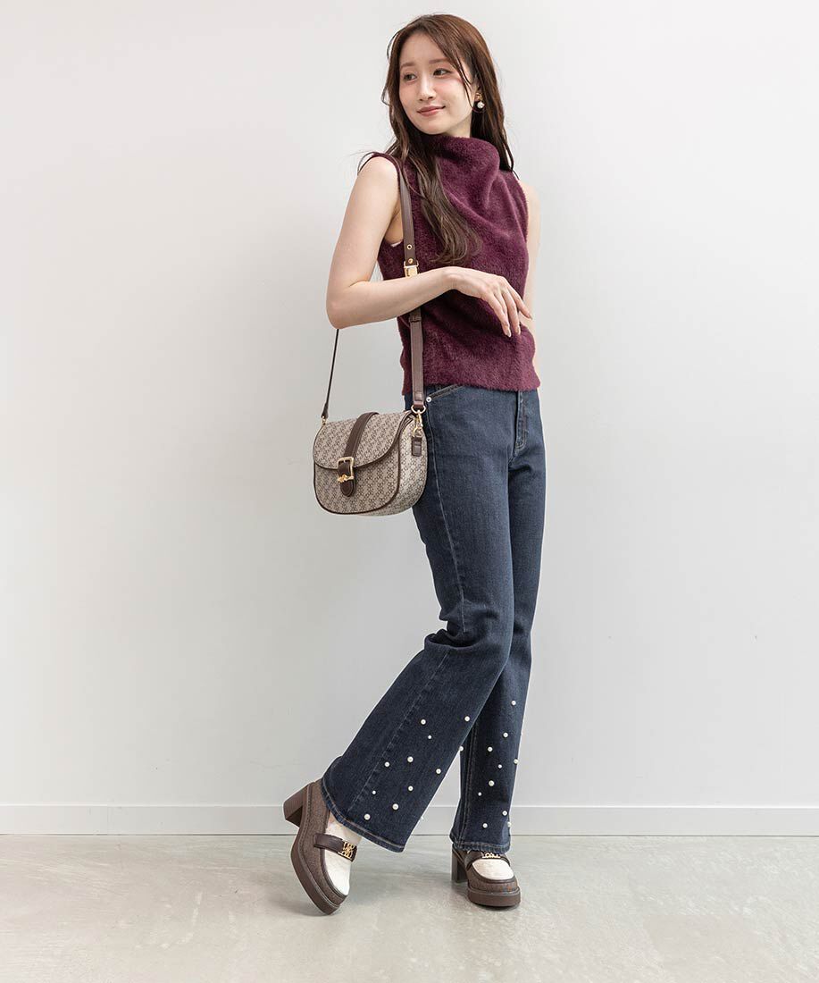  「モノグラムベルトボリュームローファー」|ローファー|