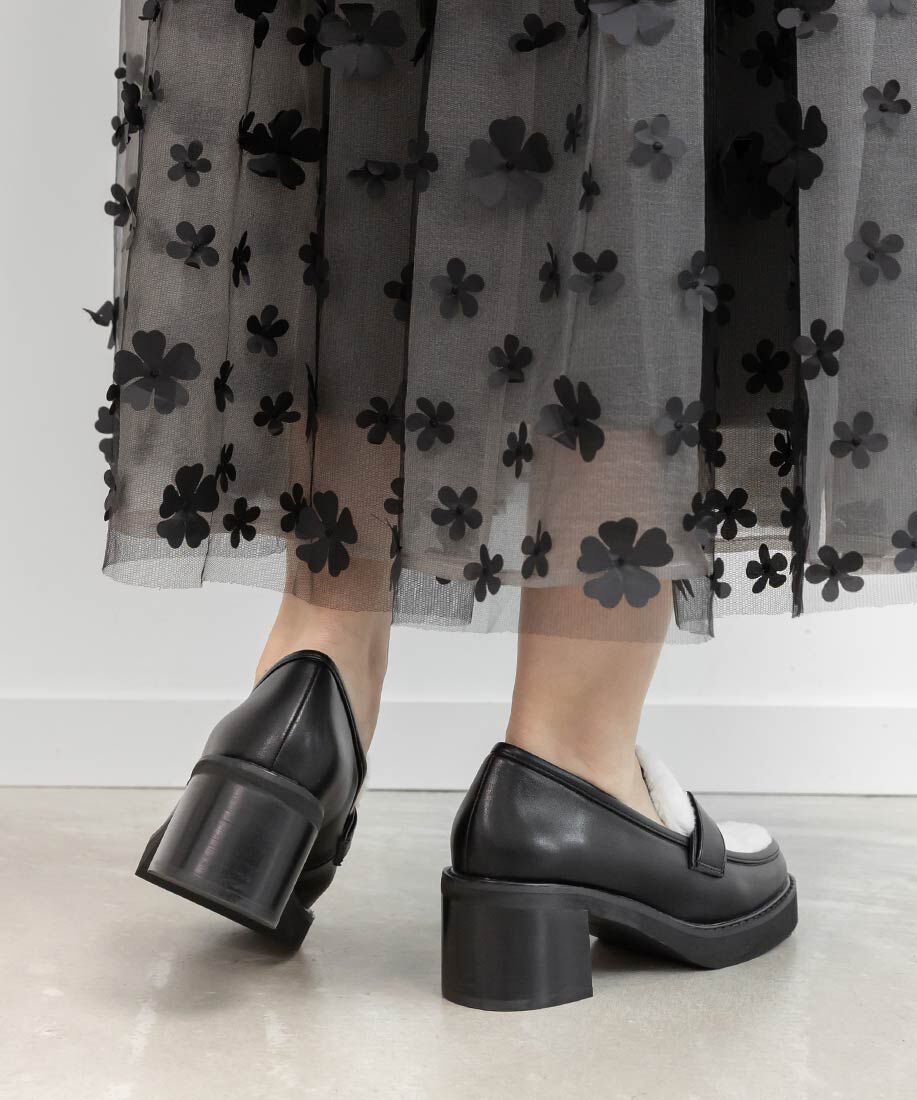  「モノグラムベルトボリュームローファー」|ローファー|