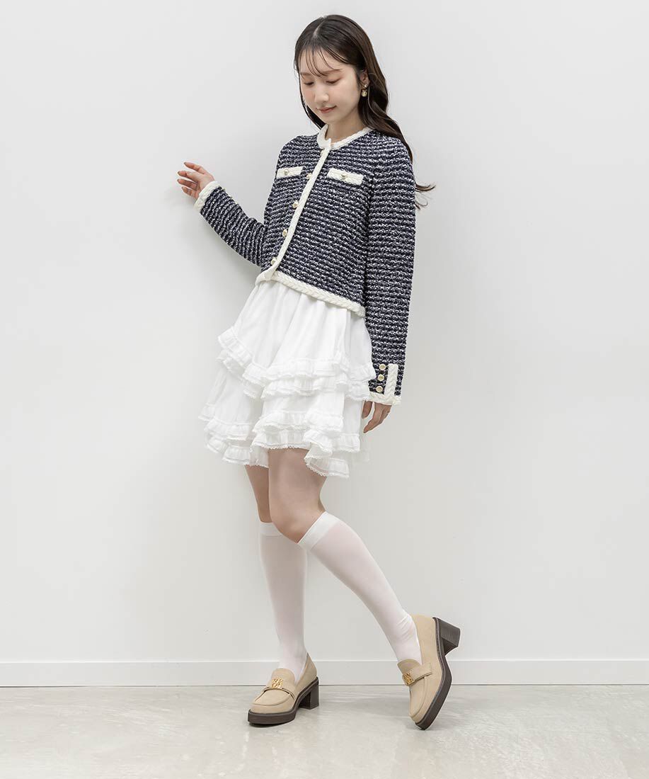  「モノグラムベルトボリュームローファー」|ローファー|