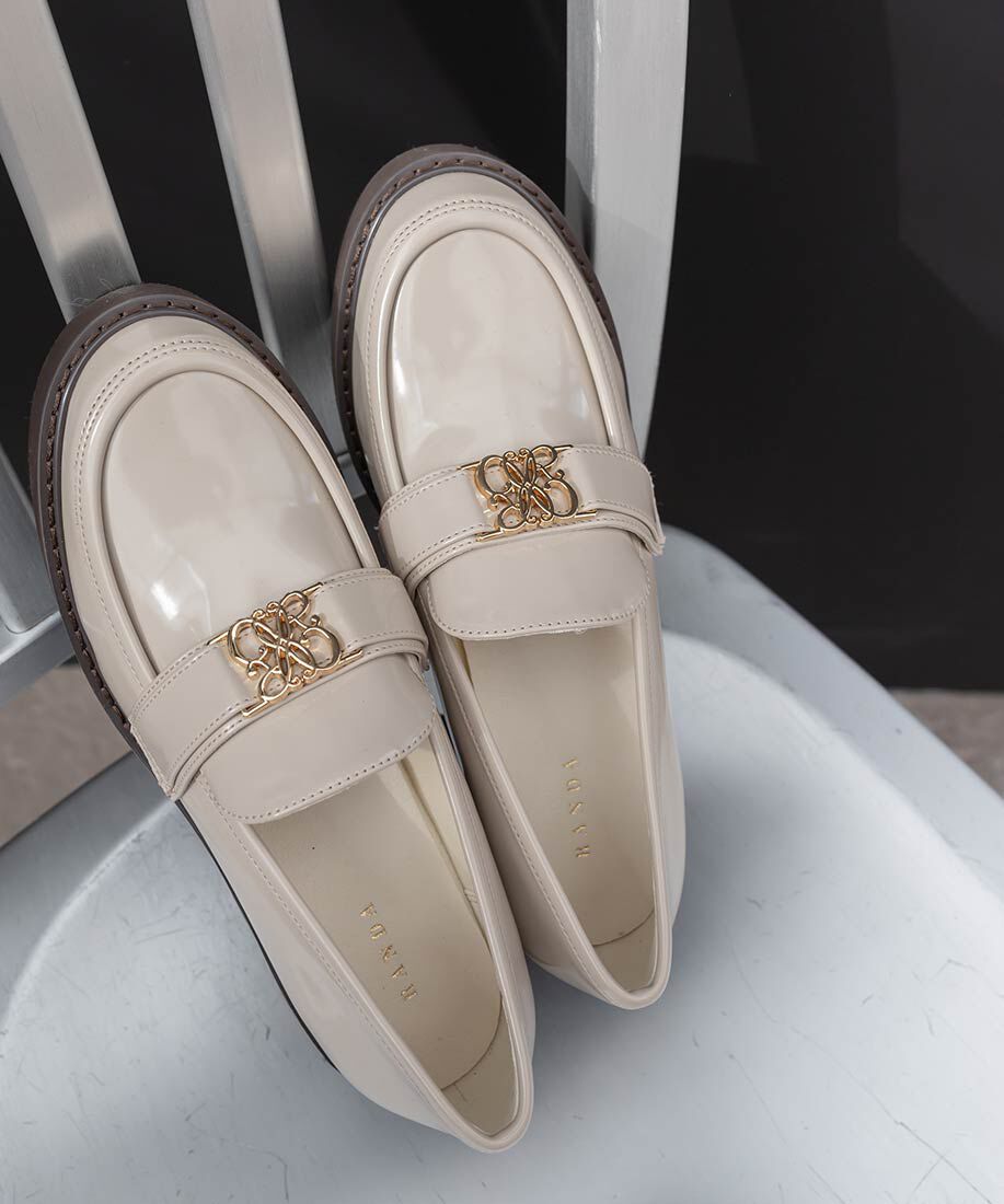  「モノグラムベルトボリュームローファー」|ローファー|