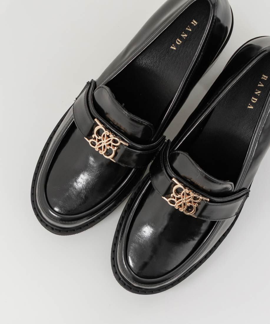  「モノグラムベルトボリュームローファー」|ローファー|