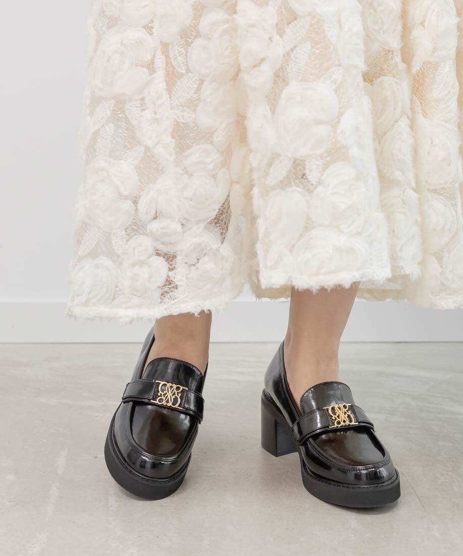  「モノグラムベルトボリュームローファー」|ローファー|