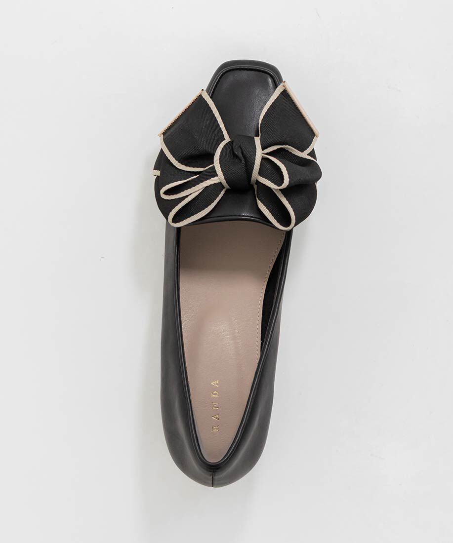  「ビッグリボンデザインローファー」|ローファー|