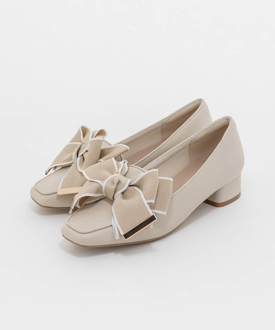  「ビッグリボンデザインローファー」|ローファー|